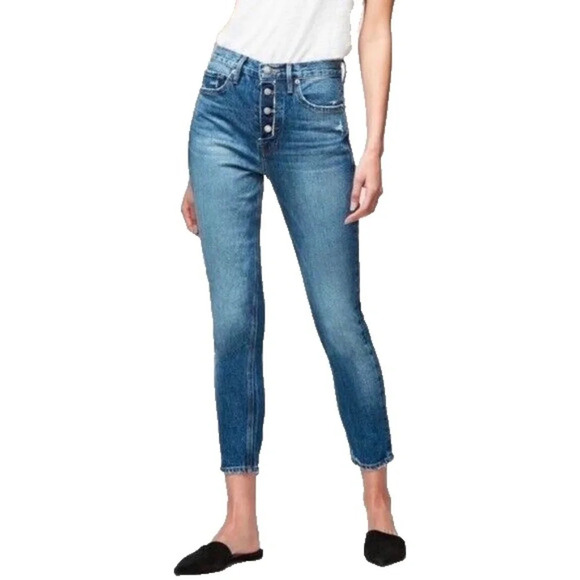 Frame Denim Denim - FRAME Le Original Skinny Distressed Jeans Button Fly/Monterey Wash 33585